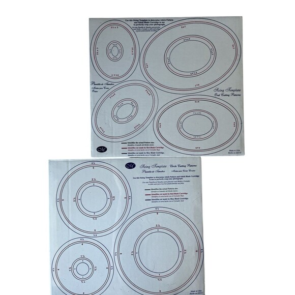 Creative Memories Cutting Mat Circles Ovals Cutting Tools Stencils - Picture 3 of 5